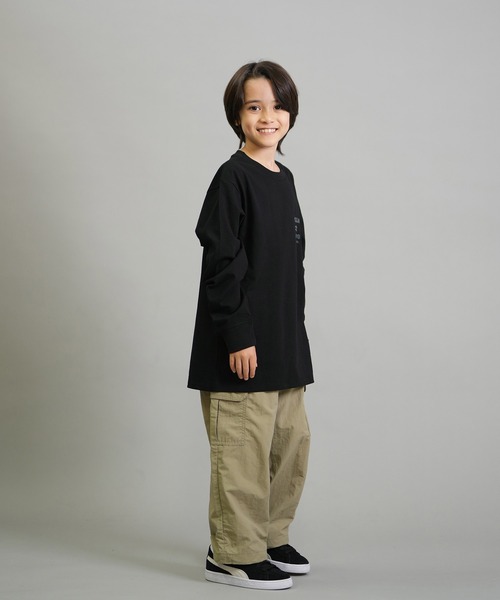 BILLABONG（ビラボン）の「BILLABONG/ビラボン 長袖 Tシャツ ロンT キッズ ロゴ バックプリント 親子コーデ ONE TIME BF016-050（Tシャツ/カットソー・キッズ・クリーム/ブラック・160cm/150cm/140cm）」の16枚目の写真