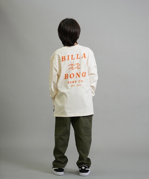 BILLABONG（ビラボン）の「BILLABONG/ビラボン 長袖 Tシャツ ロンT キッズ ロゴ バックプリント 親子コーデ ONE TIME BF016-050（Tシャツ/カットソー・キッズ・クリーム/ブラック・160cm/150cm/140cm）」の7枚目の写真