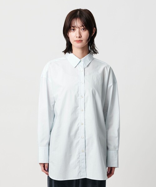 BEAUTY&YOUTH UNITED ARROWS(ビューティーアンドユースユナイテッドアローズ)の「コットンブロード レギュラーカラーシャツ(シャツ/ブラウス・レディース・ホワイト/ライトブルー・FREE)」の10枚目の写真