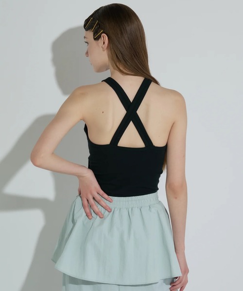 ANNA SUI NYC（アナ スイ エヌ ワイ シー）の「ANNA SUI NYC/アナ スイ エヌワイシー/アメスリタンクトップ（タンクトップ・レディース・ブルー/ブラック/ホワイト・F）」の5枚目の写真