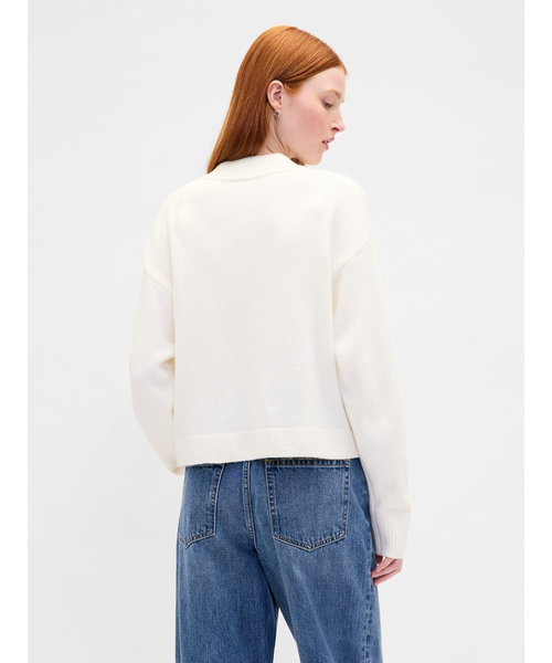 GAP（ギャップ）の「Cashsoft カシミヤタッチ オーバーサイズ チャンキー カーディガン（カーディガン/ボレロ・レディース・ネイビー/ブラック/ライトグレー/キャメル/アイボリー・XS/S/M/L/XL/XXS）」の19枚目の写真