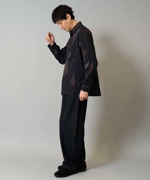 a.v.v（アーヴェヴェ）の「ポンチモックネックカットソー【イージーケア/毛玉になりにくい/速乾/洗濯機で洗える】（Tシャツ/カットソー・メンズ・ホワイト/ブラウン/ブラック/グレー・44/46/48/50/52）」の22枚目の写真