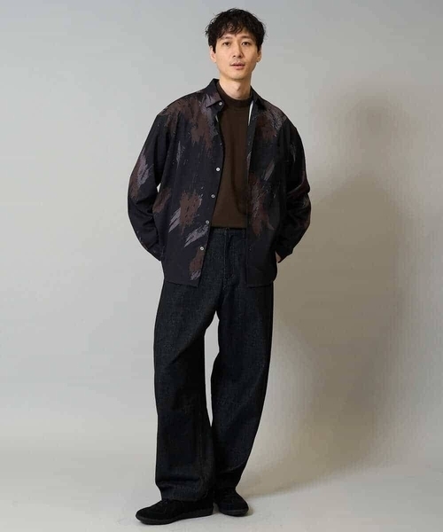 a.v.v(アーヴェヴェ)の「ポンチモックネックカットソー【イージーケア/毛玉になりにくい/速乾/洗濯機で洗える】(Tシャツ/カットソー・メンズ・ホワイト/ブラウン/ブラック/グレー・44/46/48/50/52)」の10枚目の写真