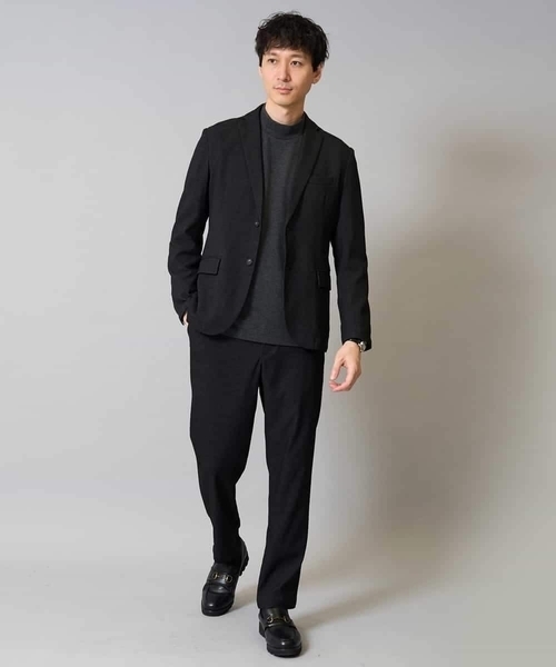 a.v.v（アーヴェヴェ）の「ポンチモックネックカットソー【イージーケア/毛玉になりにくい/速乾/洗濯機で洗える】（Tシャツ/カットソー・メンズ・ホワイト/ブラウン/ブラック/グレー・44/46/48/50/52）」の8枚目の写真