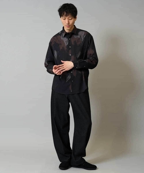 a.v.v（アーヴェヴェ）の「ポンチモックネックカットソー【イージーケア/毛玉になりにくい/速乾/洗濯機で洗える】（Tシャツ/カットソー・メンズ・ホワイト/ブラウン/ブラック/グレー・44/46/48/50/52）」の20枚目の写真