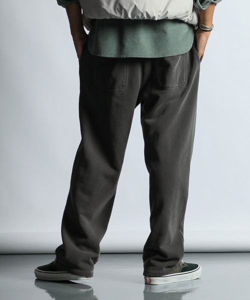 PIGMENT-DYE SWEAT WIDE PANTS：ピグメント加工 スウェットワイド