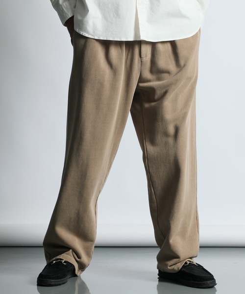 PIGMENT-DYE SWEAT WIDE PANTS：ピグメント加工 スウェットワイド