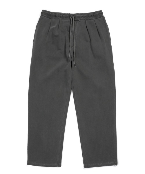 The DUFFER of ST.GEORGE（ザダファーオブセントジョージ）の「PIGMENT-DYE SWEAT WIDE PANTS：ピグメント加工 スウェットワイドパンツ バギーパンツ（スウェットパンツ・メンズ・ベージュ/チャコールグレー/ボルドー・X-LARGE/LARGE/MEDIUM/SMALL）」の9枚目の写真