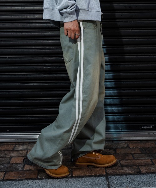 improves（インプローブス）の「サイドライン カーブ デニムパンツ（デニムパンツ・メンズ・サックスブルー/ブラック/ブルー・MEDIUM/LARGE）」の9枚目の写真