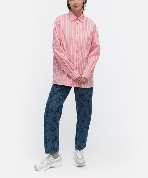 シャツ ブラウス 「kioski」 Piccolo / jokapoika shirt レディース メンズ marimekko（マリメッコ）の「kioski piccolo ⁄ multi blouse