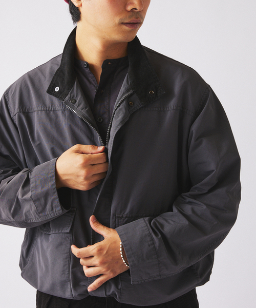 JOURNAL STANDARD relume(ジャーナルスタンダード レリューム)の「フェード マウンテン スタンドカラー ブルゾン(その他アウター・メンズ・オリーブ/ブラック系その他/キャメル・MEDIUM/LARGE)」の22枚目の写真