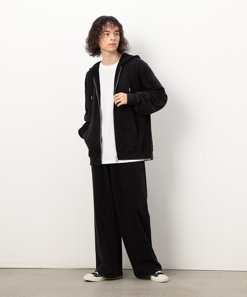 Purple&Yellow（パープルアンドイエロー）の「フロスト加工裏毛 パンツ（その他パンツ・メンズ・ブラウン/ブラック/サックスブルー・MEDIUM/LARGE/SMALL/X-SMALL）」の5枚目の写真