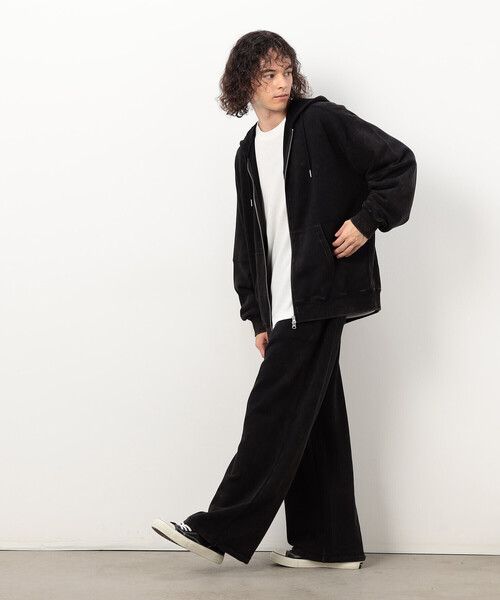 Purple&Yellow（パープルアンドイエロー）の「フロスト加工裏毛 パンツ（その他パンツ・メンズ・ブラウン/ブラック/サックスブルー・MEDIUM/LARGE/SMALL/X-SMALL）」の6枚目の写真