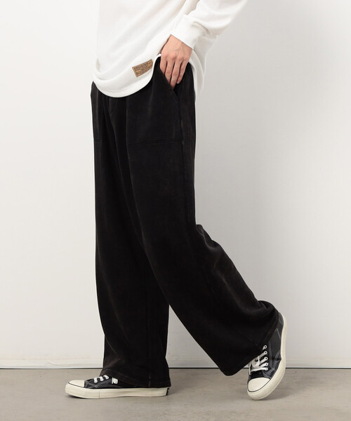 Purple&Yellow（パープルアンドイエロー）の「フロスト加工裏毛 パンツ（その他パンツ・メンズ・ブラウン/ブラック/サックスブルー・MEDIUM/LARGE/SMALL/X-SMALL）」の8枚目の写真