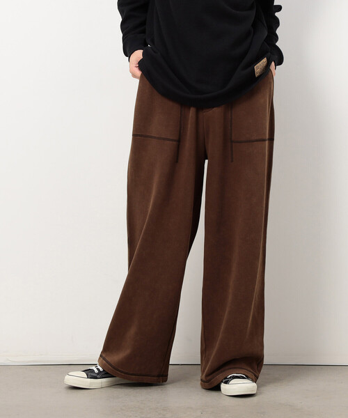 Purple&Yellow（パープルアンドイエロー）の「フロスト加工裏毛 パンツ（その他パンツ・メンズ・ブラウン/ブラック/サックスブルー・MEDIUM/LARGE/SMALL/X-SMALL）」の15枚目の写真