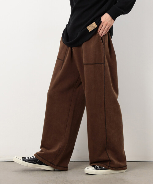 Purple&Yellow（パープルアンドイエロー）の「フロスト加工裏毛 パンツ（その他パンツ・メンズ・ブラウン/ブラック/サックスブルー・MEDIUM/LARGE/SMALL/X-SMALL）」の17枚目の写真