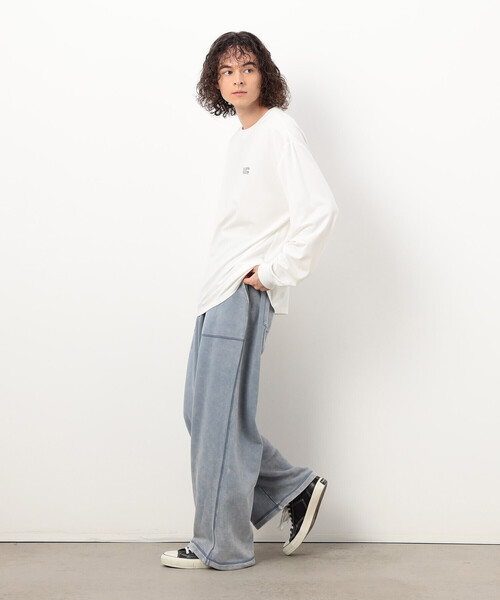 Purple&Yellow（パープルアンドイエロー）の「フロスト加工裏毛 パンツ（その他パンツ・メンズ・ブラウン/ブラック/サックスブルー・MEDIUM/LARGE/SMALL/X-SMALL）」の18枚目の写真