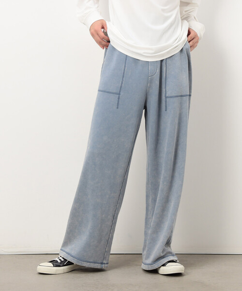 Purple&Yellow（パープルアンドイエロー）の「フロスト加工裏毛 パンツ（その他パンツ・メンズ・ブラウン/ブラック/サックスブルー・MEDIUM/LARGE/SMALL/X-SMALL）」の22枚目の写真