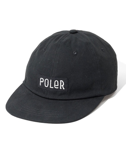 POLeR(ポーラー)の「POLER COTTON CAP(キャップ・メンズ・ブラック・FREE)」の1枚目の写真
