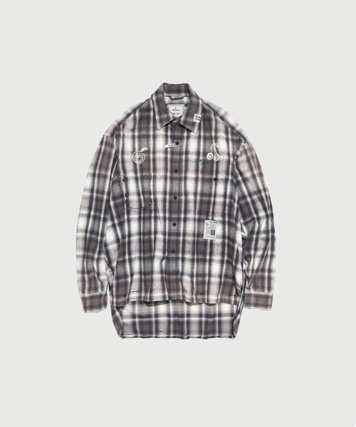 MIHARAYASUHIRO（ミハラヤスヒロ）の「【MIHARAYASUHIRO/ミハラヤスヒロ】VINTAGE LIKE CHECK L/S SHIRTS（シャツ/ブラウス・メンズ・ブラック/レッド・44/46/48）」の2枚目の写真