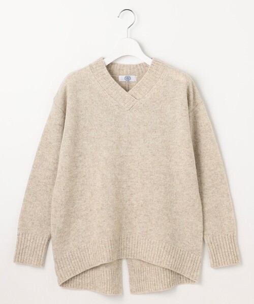 J.PRESS Ladies(J.プレス レディス)の「YAK BLEND Vネック ニット(ニット/セーター・レディース・ベージュ系/ライトグレー系/ブラウン系/ライトグリーン系・SMALL)」の22枚目の写真