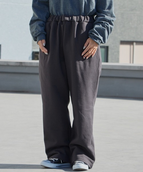 THOUSAND MILE/サウザンドマイル SWEAT PANTS 裏起毛 刺繍ロゴ
