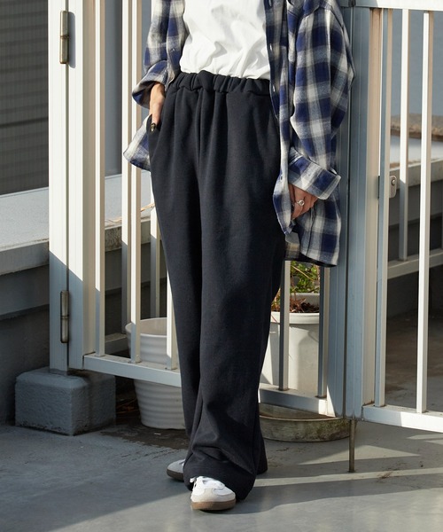 THOUSAND MILE/サウザンドマイル SWEAT PANTS 裏起毛 刺繍ロゴ