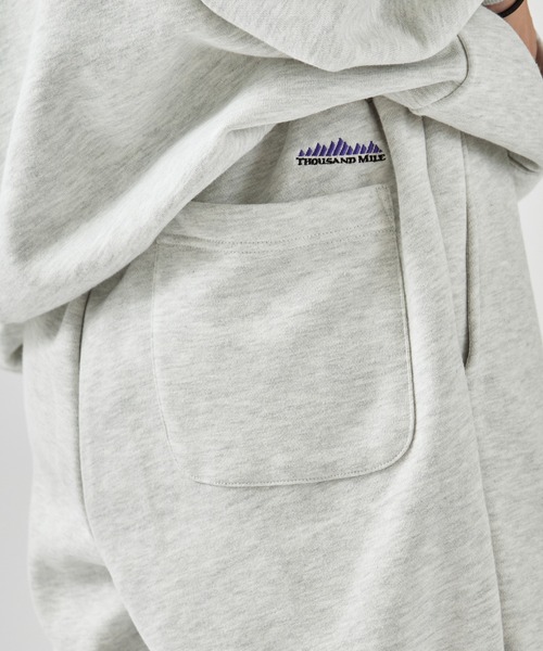 THOUSAND MILE（サウザンドマイル）の「THOUSAND MILE/サウザンドマイル SWEAT PANTS 裏起毛 刺繍ロゴ ベーシックスウェットパンツ（スウェットパンツ・メンズ・ブラック/ライトグレー/チャコール/ネイビー・L/XL/M/XS）」の19枚目の写真