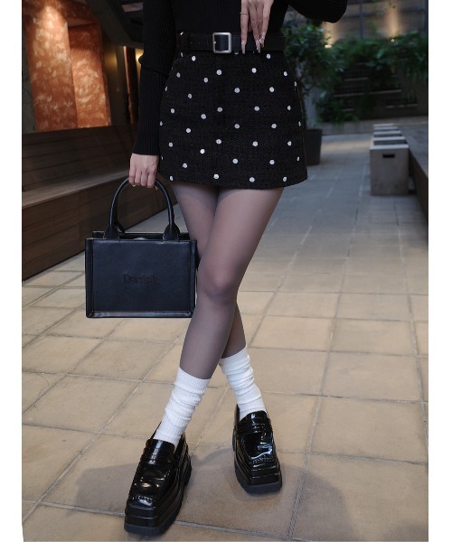 Darich ドットツイードベルトミニスカート ドットツイードベルトミニスカート（スカート）｜Darich（ダーリッチ