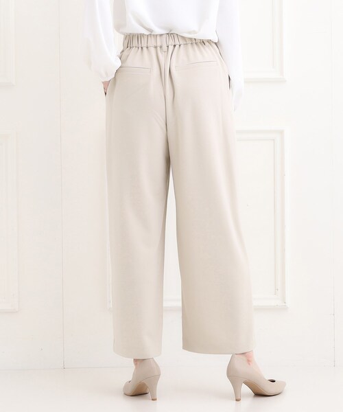 SHOO・LA・RUE（シューラルー）の「【洗濯機可/セットアップ可/S-3L】きちんと楽に。カットジョーゼットワイドパンツ（その他パンツ・レディース・ネイビー/ナチュラル/ブラック・01/02/03/04/05）」の11枚目の写真