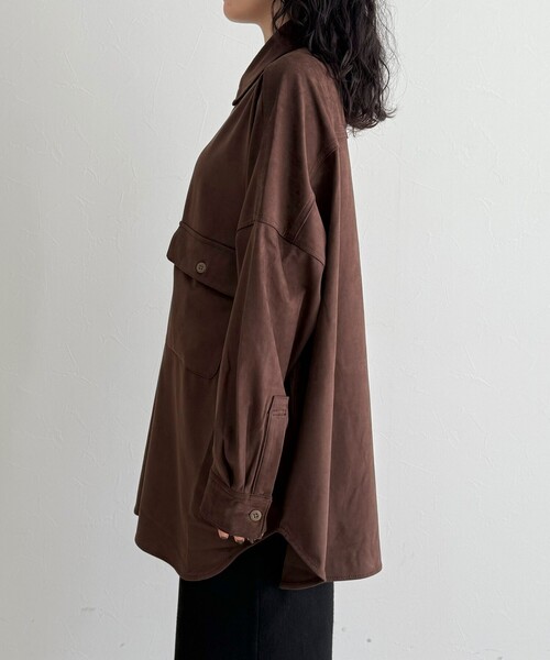 fredy emue(フレディエミュ)の「【LANCER CLOTHING CORPORATION】OVER SHIRTS SUEDE(シャツ/ブラウス・レディース・ブラウン/キャメル・38)」の11枚目の写真