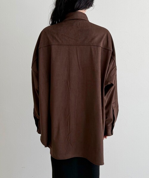 fredy emue(フレディエミュ)の「【LANCER CLOTHING CORPORATION】OVER SHIRTS SUEDE(シャツ/ブラウス・レディース・ブラウン/キャメル・38)」の12枚目の写真