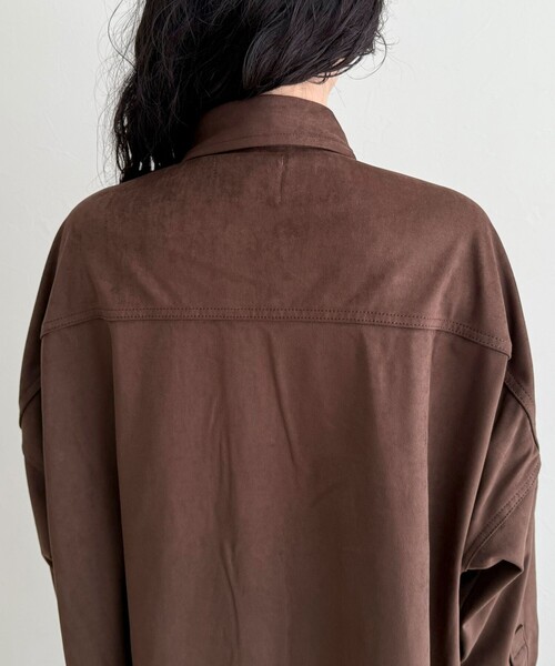 fredy emue(フレディエミュ)の「【LANCER CLOTHING CORPORATION】OVER SHIRTS SUEDE(シャツ/ブラウス・レディース・ブラウン/キャメル・38)」の13枚目の写真