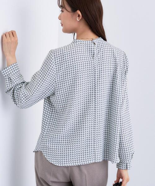 セール】【通勤／オフィス】タックジョーゼットブラウス（シャツ