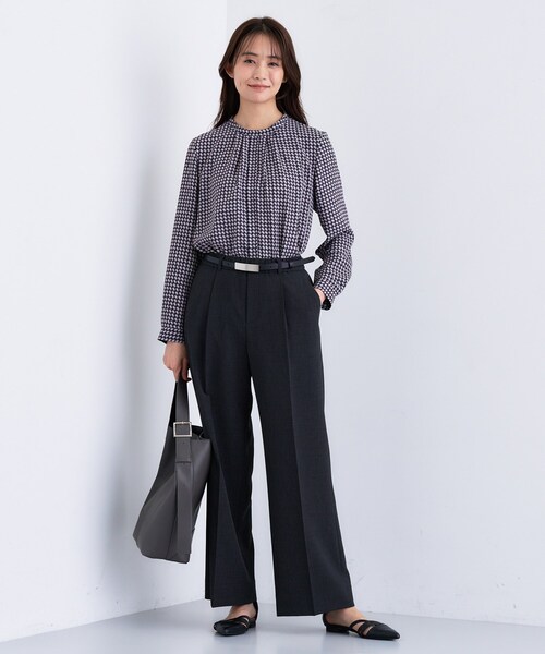 INDIVI(インディヴィ)の「【通勤/オフィス】タックジョーゼットブラウス(シャツ/ブラウス・レディース・ホワイト/ブルー系5/ネイビー系・40/38/36/03/05/13/15 /19)」の15枚目の写真
