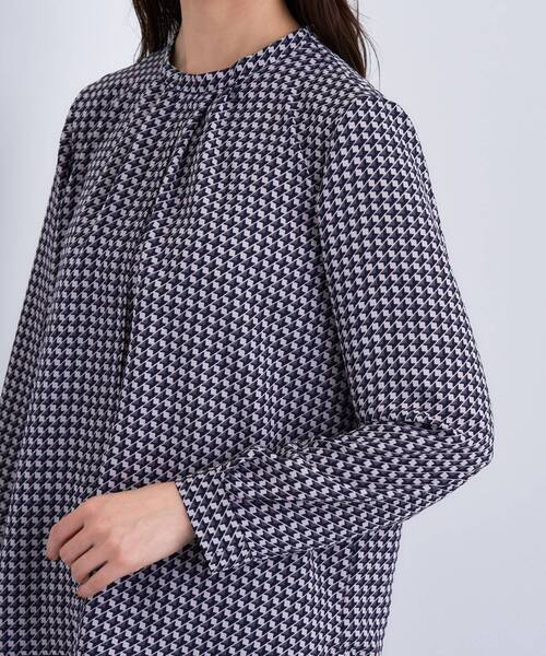 セール】【通勤／オフィス】タックジョーゼットブラウス（シャツ