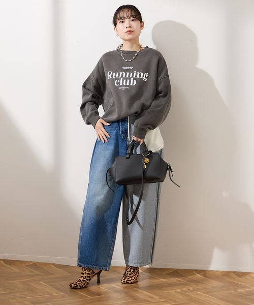 journal standard L'essage（ジャーナルスタンダードレサージュ）の「【RUNNING~】ピグメントスウェットプルオーバー（スウェット・レディース・ブラック/ベージュ/ブラウン・FREE）」の20枚目の写真