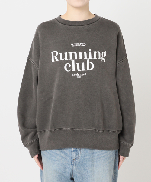 journal standard L'essage（ジャーナルスタンダードレサージュ）の「【RUNNING~】ピグメントスウェットプルオーバー（スウェット・レディース・ブラック/ベージュ/ブラウン・FREE）」の7枚目の写真