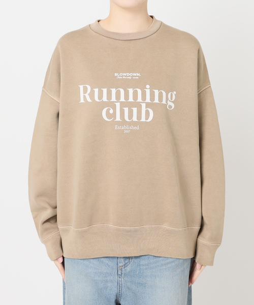 journal standard L'essage（ジャーナルスタンダードレサージュ）の「【RUNNING~】ピグメントスウェットプルオーバー（スウェット・レディース・ブラック/ベージュ/ブラウン・FREE）」の18枚目の写真