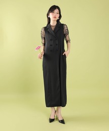 セール】チュールボレロ ざっくりレース 3way フレア キャミワンピース