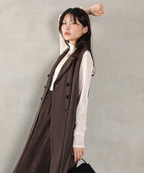 Kana(カナ)の「ロングジレ ワンピース チュール トップス スカート 3点セット ドレス パーティー 結婚式 お呼ばれ オケージョンドレス(ドレス・レディース・ブラウン/アイボリー/ブラック・M)」の16枚目の写真