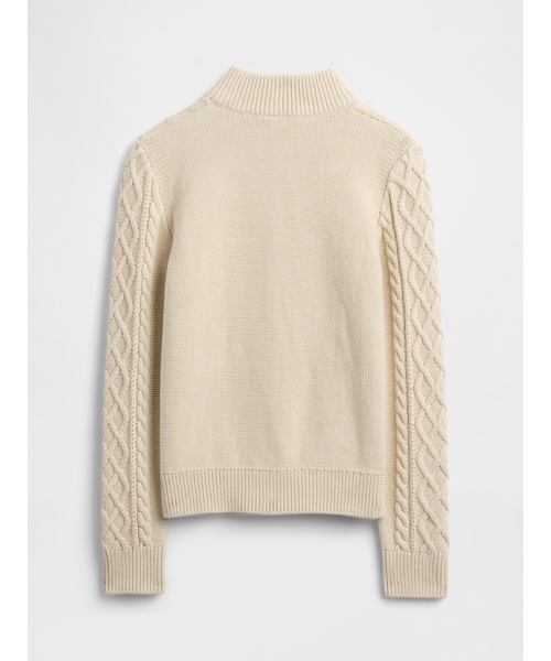 GAP(ギャップ)の「ケーブルニット モックネックセーター (キッズ)(ニット/セーター・キッズ・ベージュ・110cm/120cm/130cm/140cm/150cm/160cm)」の2枚目の写真