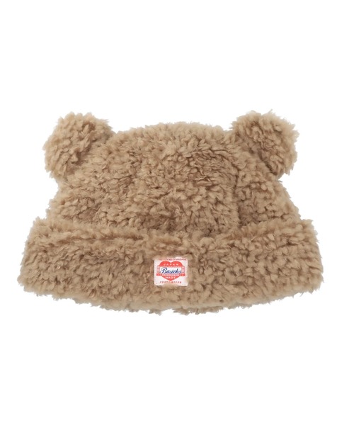 BASICKS（ベイシックス）の「【BASICKS/ベイシックス】Bear Beanie（ニットキャップ/ビーニー・メンズ・ブラック/ダークブラウン/ブラウン・M）」の3枚目の写真