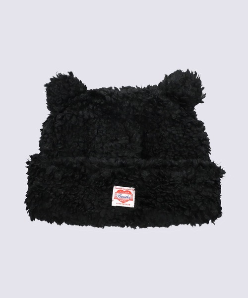 BASICKS（ベイシックス）の「【BASICKS/ベイシックス】Bear Beanie（ニットキャップ/ビーニー・メンズ・ブラック/ダークブラウン/ブラウン・M）」の4枚目の写真