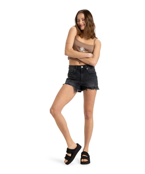 ROXY(ロキシー)の「NEW SWELL DENIM SHOR/ロキシーブラックデニムショートパンツ(デニムパンツ・レディース・ブラック・26inch/28inch/25inch/27inch)」の3枚目の写真