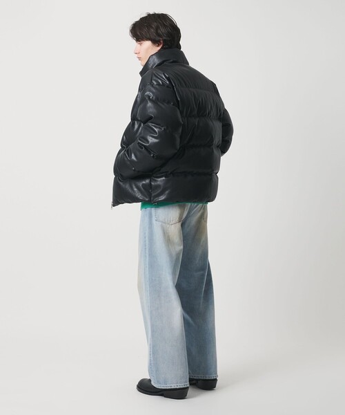 セール】レザーライク ダウン ジャケット（ダウンジャケット/コート