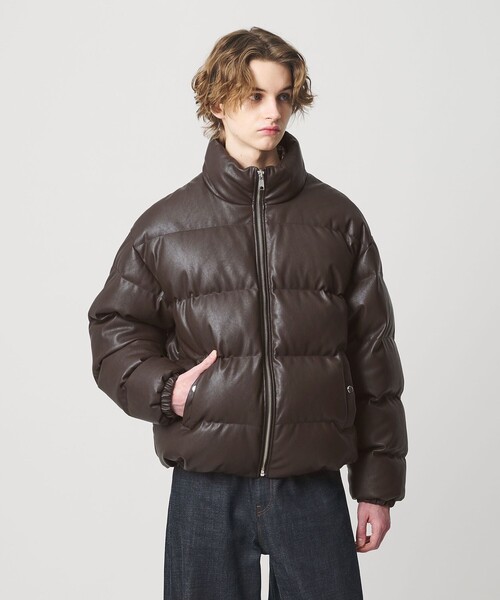 DOUBLE  レザーダウンJKT ブラック ブラウン 中古 L 2125125523.jpg?1703060011