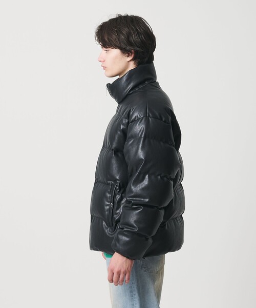 セール】レザーライク ダウン ジャケット（ダウンジャケット/コート
