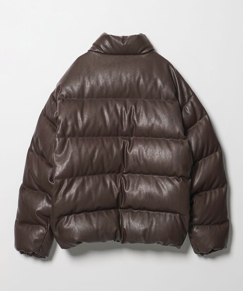 レザーライク ダウン ジャケット（ダウンジャケット/コート）｜MONKEY