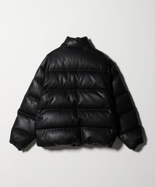 MONKEY TIME（モンキータイム）の「レザーライク ダウン ジャケット（ダウンジャケット/コート・メンズ・ブラック/ダークブラウン・S/M/L/XL）」の9枚目の写真